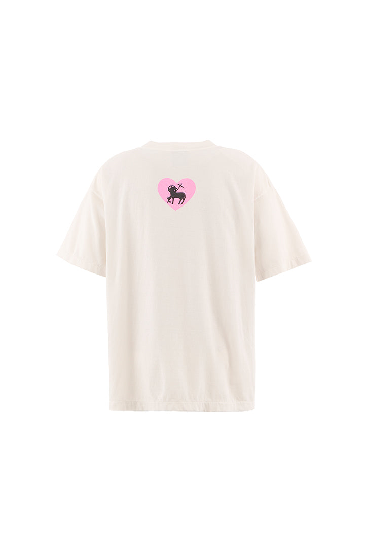 SS TEE/HEART SAINT/WHITE