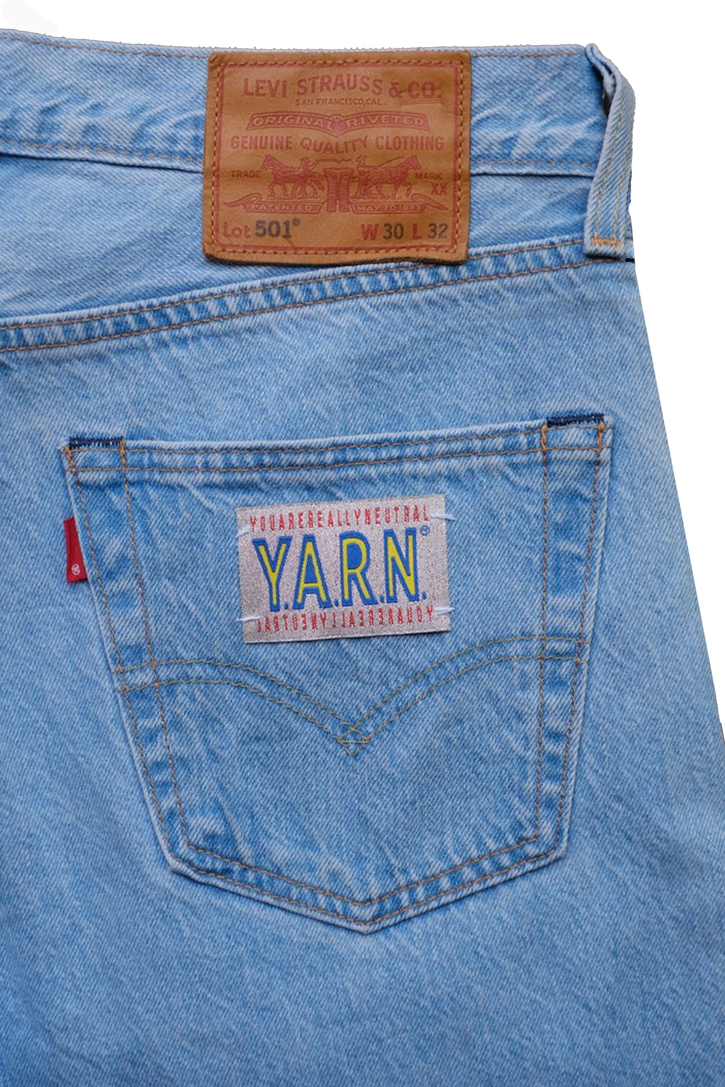 3D cross knit Denim