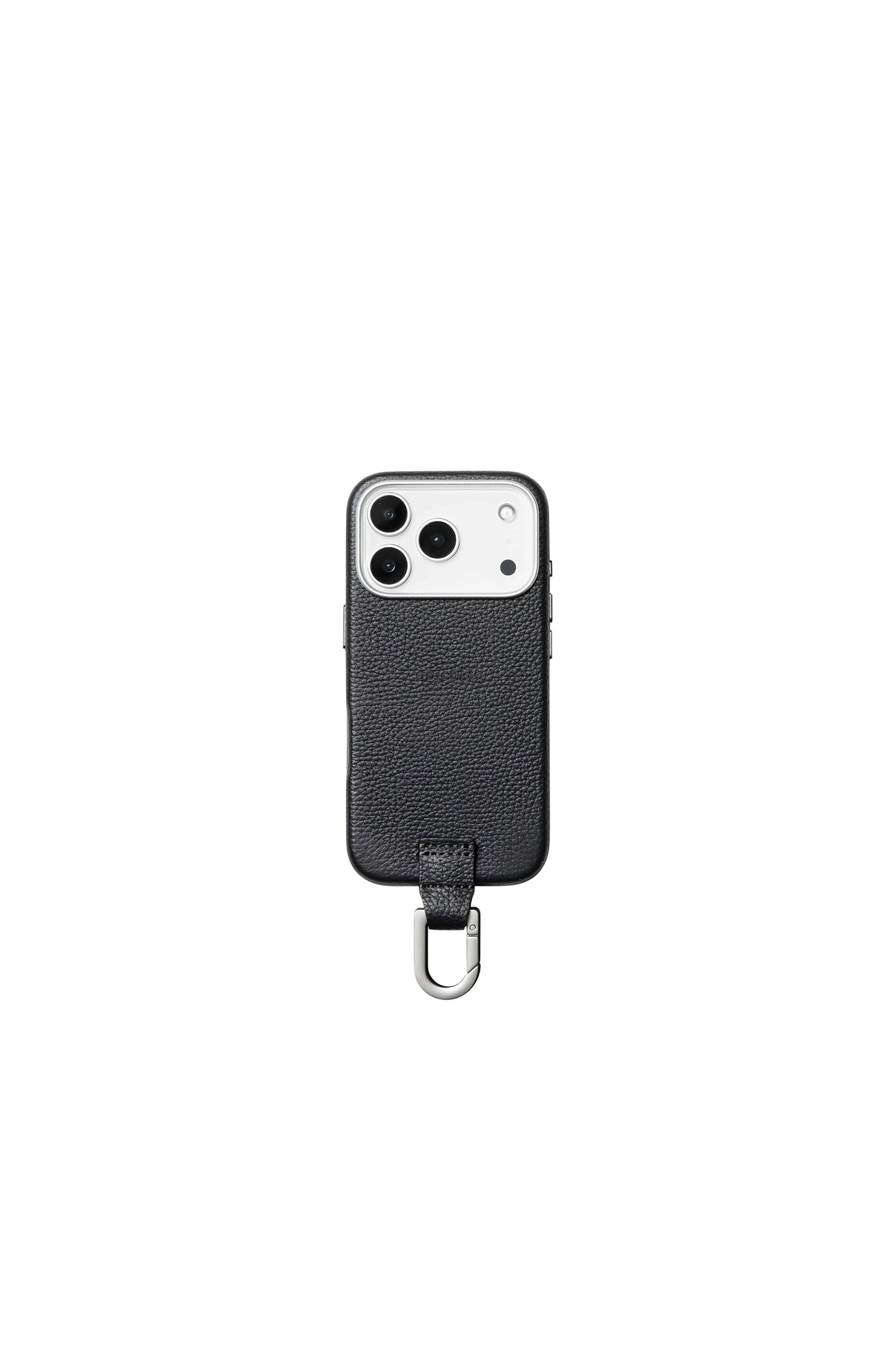 iPhone カラビナレザーケース【17】/ Charcoal