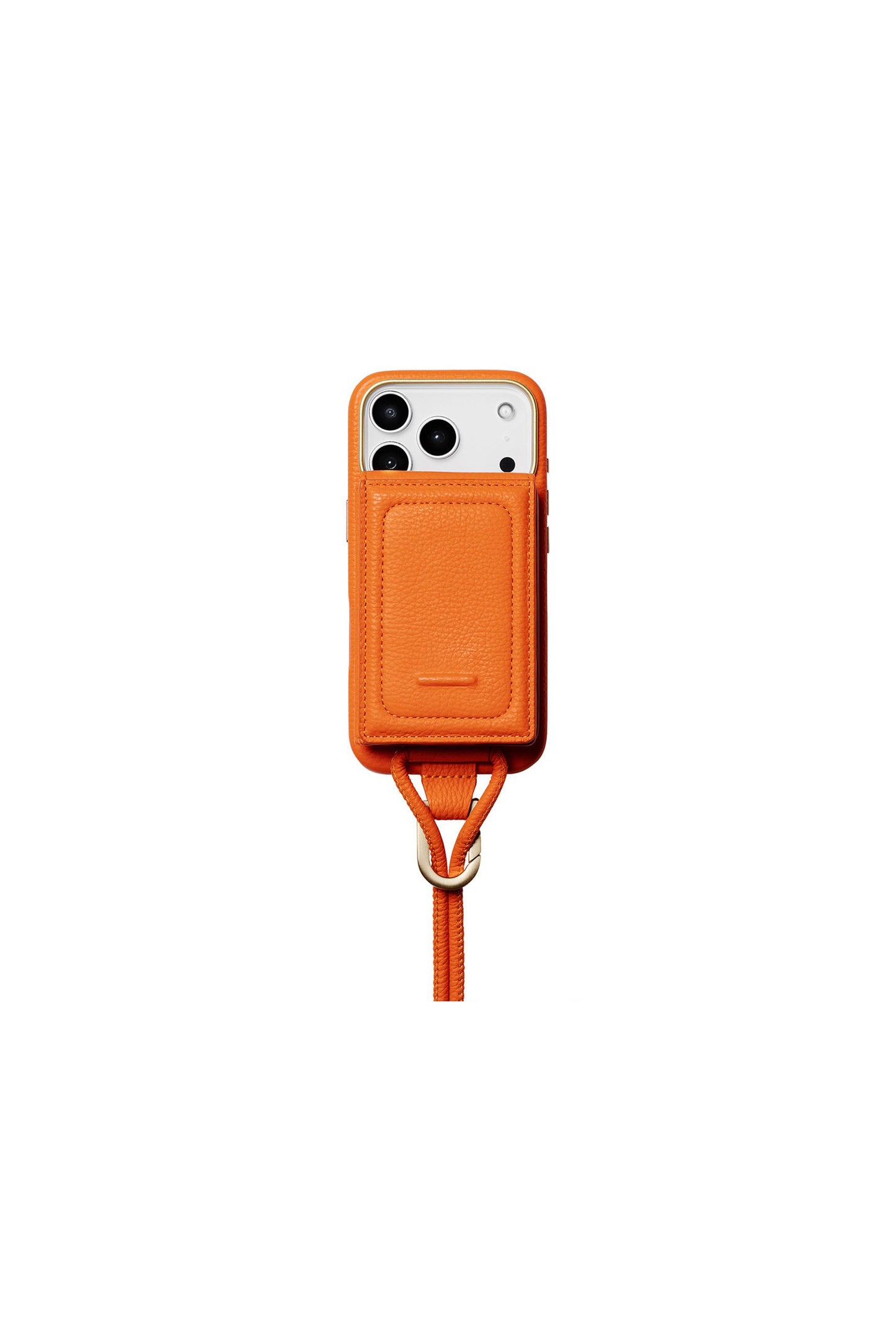 iPhoneアクセサリー-ストラップ付レザーウォレット