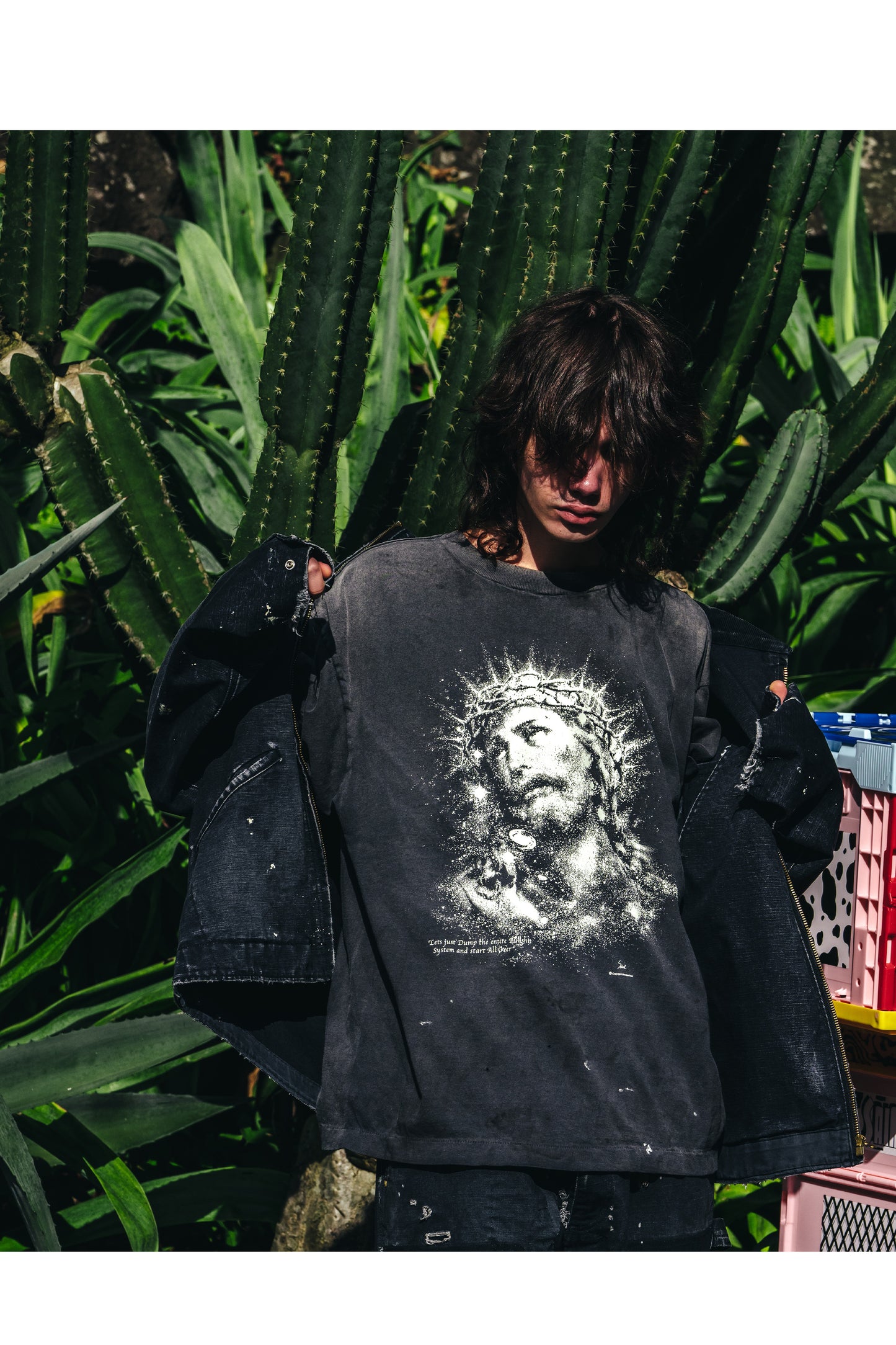 SS TEE/JESUS/BLACK