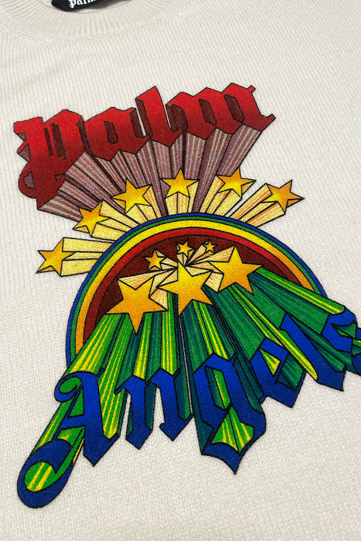 PALM ANGELS RAINBOW SWEATER