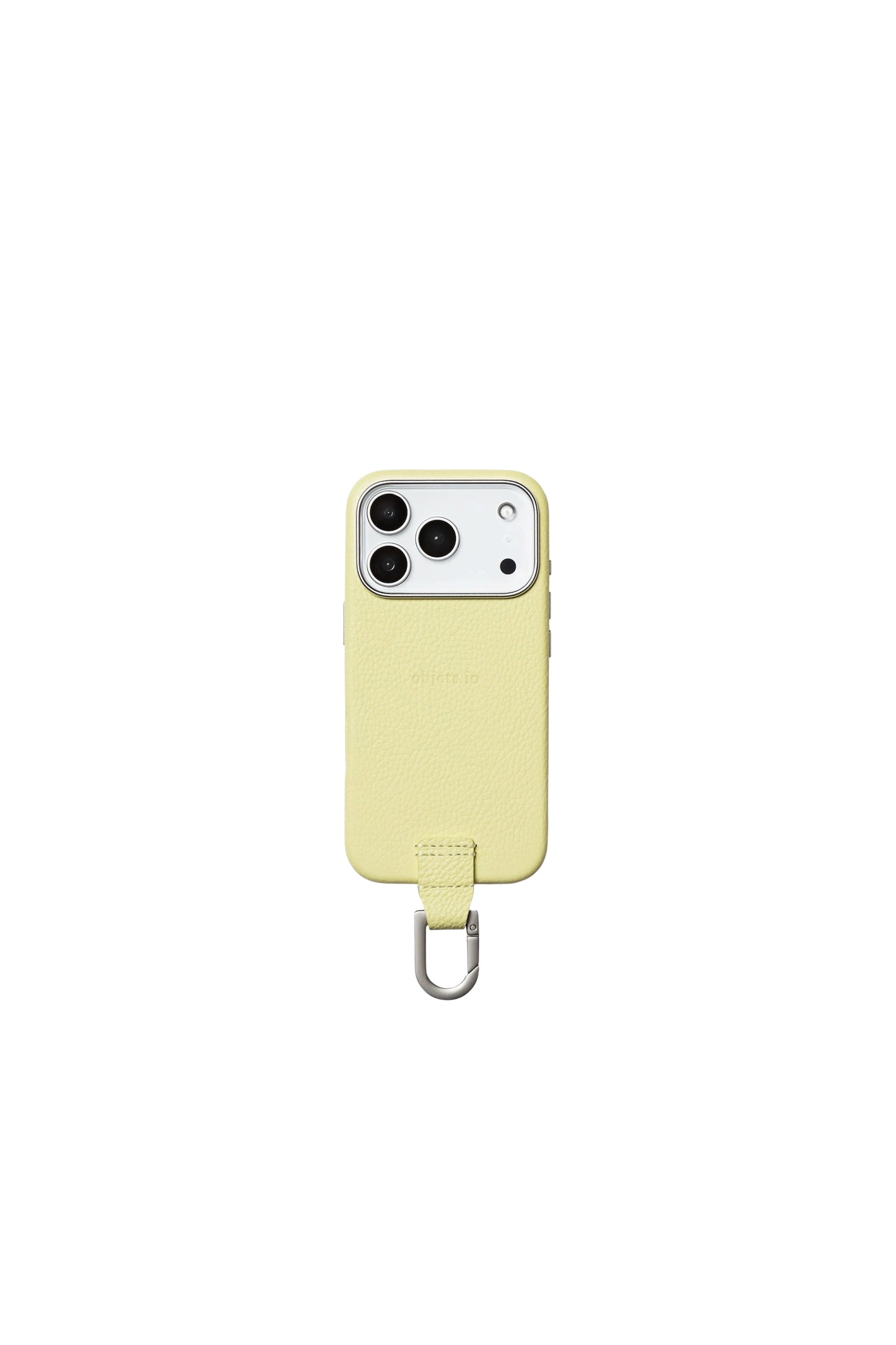 iPhone カラビナレザーケース【17. 16】/ Butter Yellow