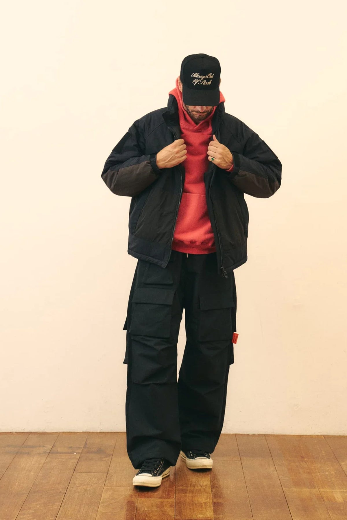 NINE POCKET WIDE FATIGUE PANTS