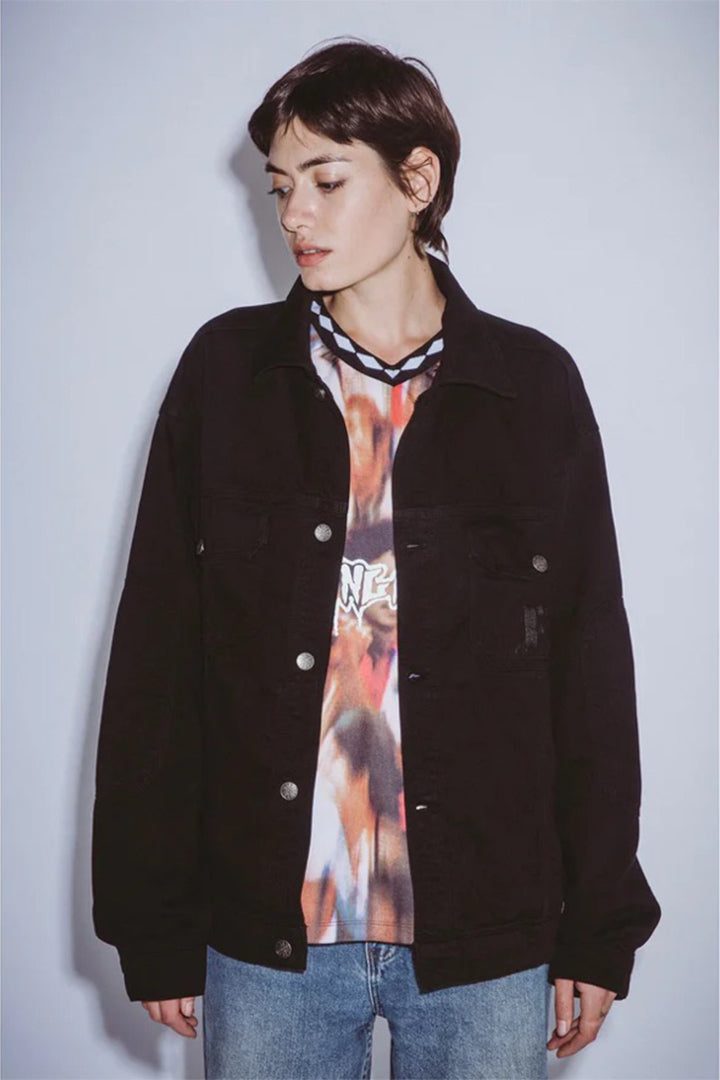 Chain Stitched Avatar Oversized Trucker