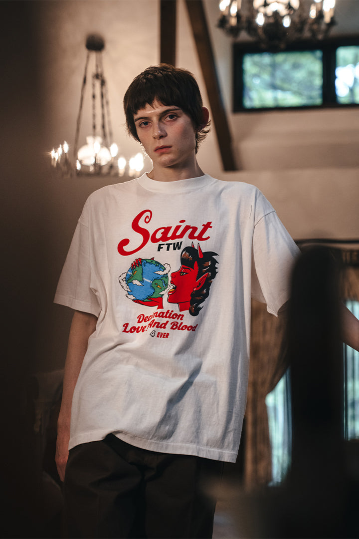 SS TEE/SAINT DEVIL/ WHITE