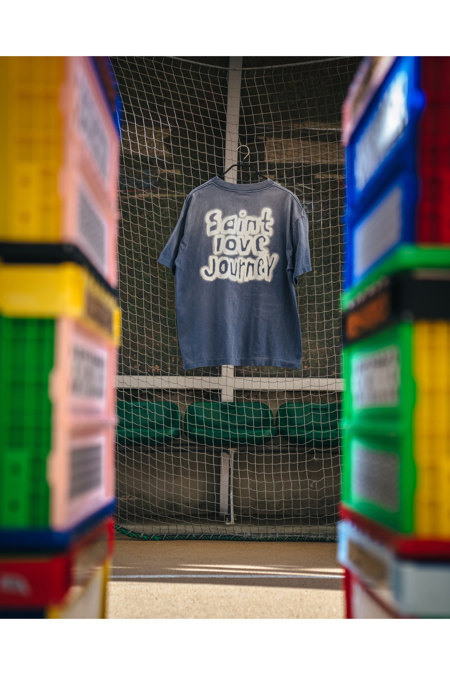 SS T-SHIRT/SAINT SERVICE/NAVY