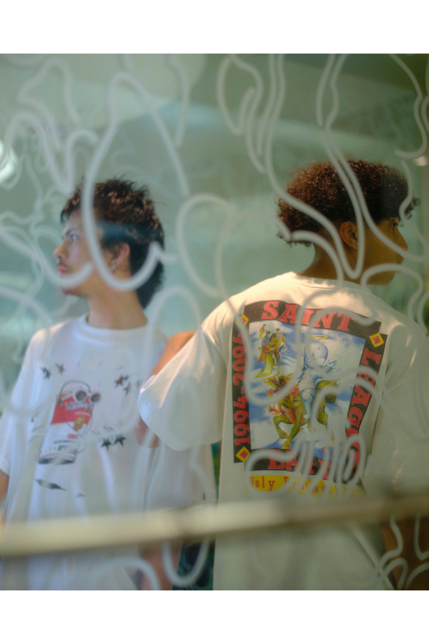 BAPE_SS T-SHIRT/POOL/WHITE