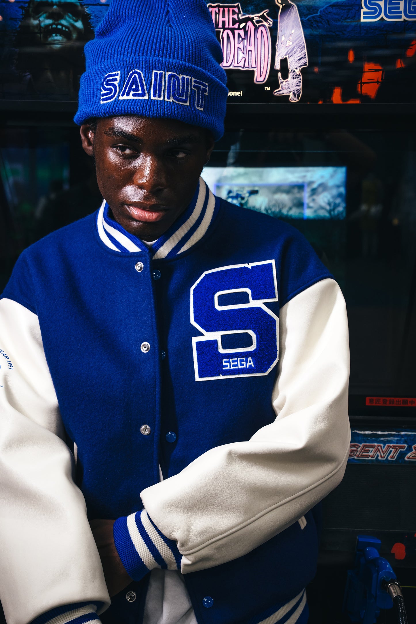 SG_KNIT CAP/SAINT SEGA/BLUE