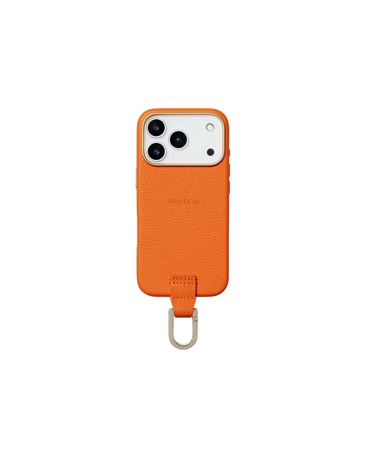 iPhone カラビナレザーケース / Pumpkin