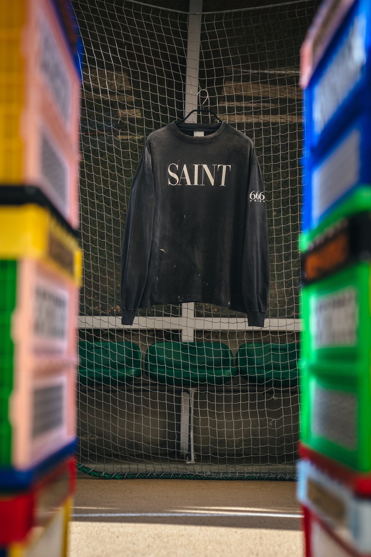 LS T-SHIRT/SAINT 666/BLACK
