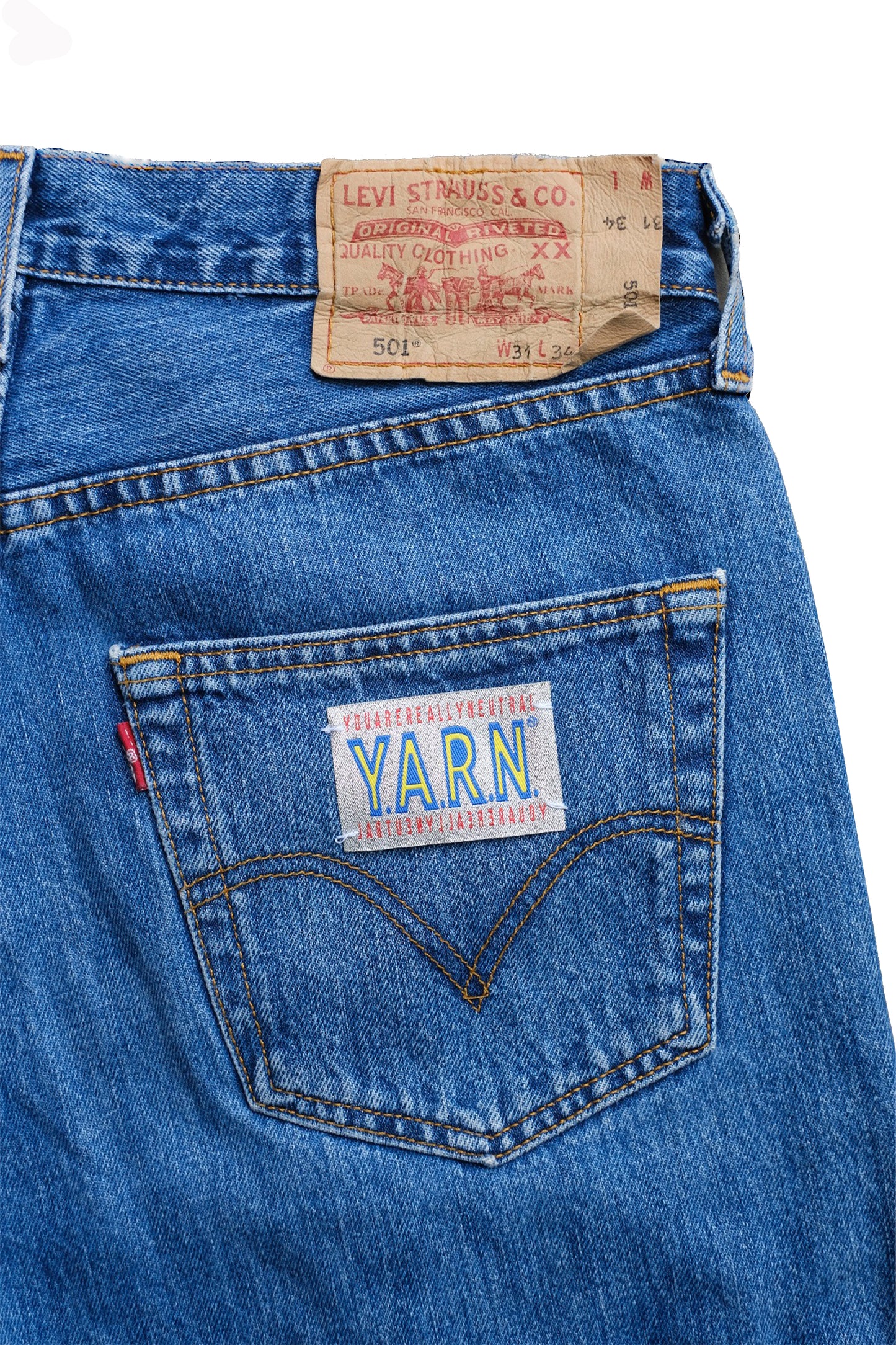 3D cross knit Denim