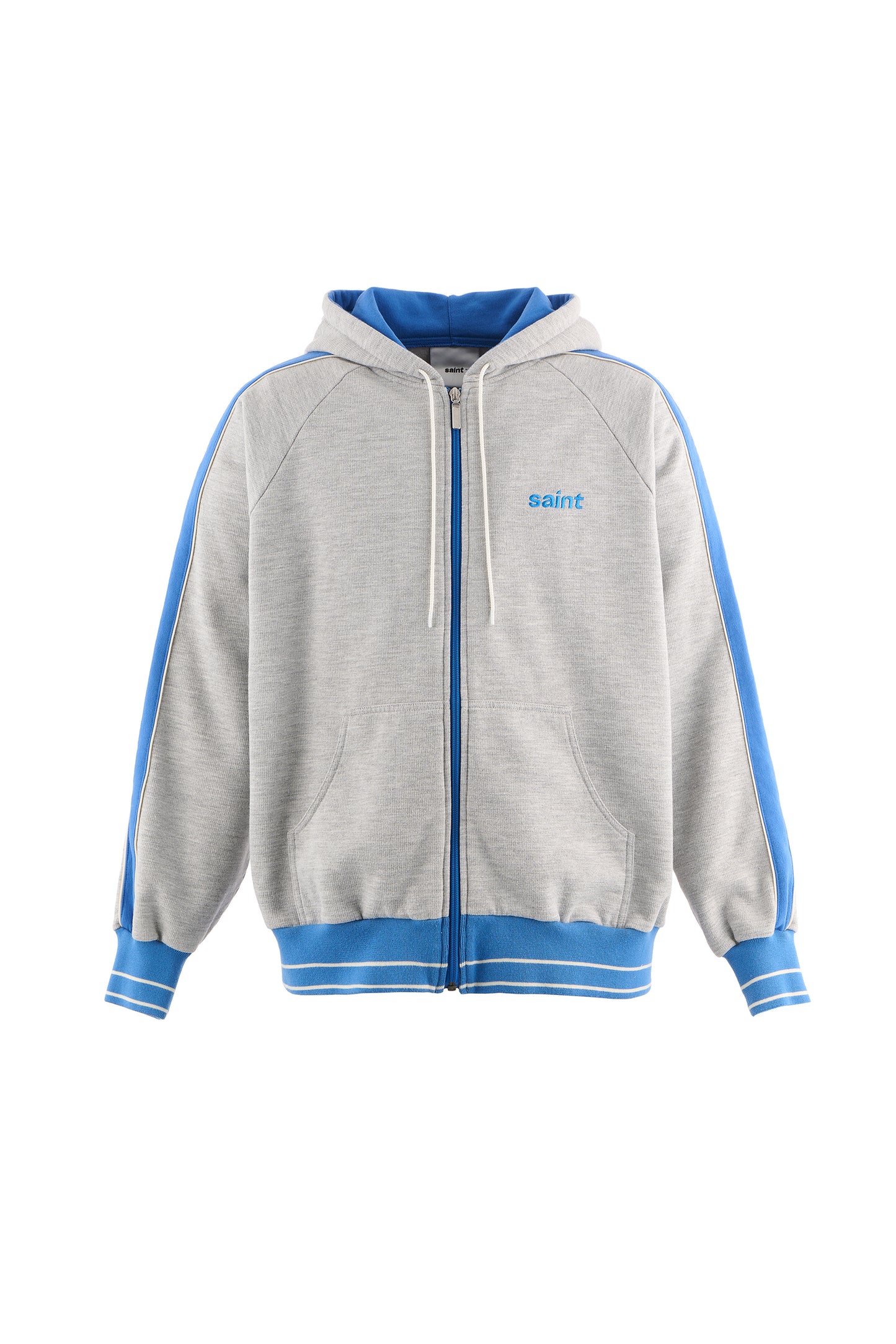 ZIP HOODIE/SIDE LINE/GRAY