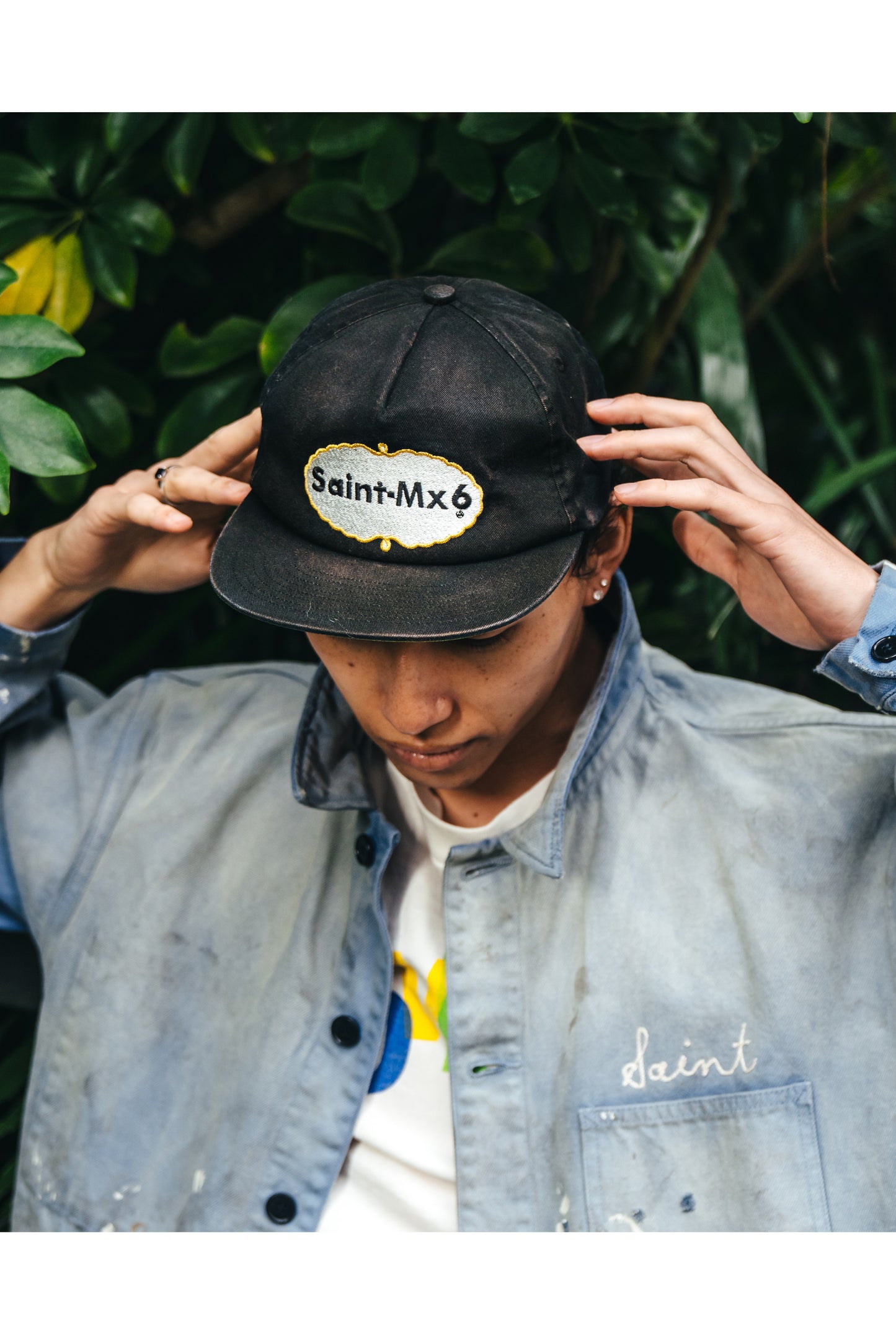 5PANEL CAP/EAT ME/BLACK