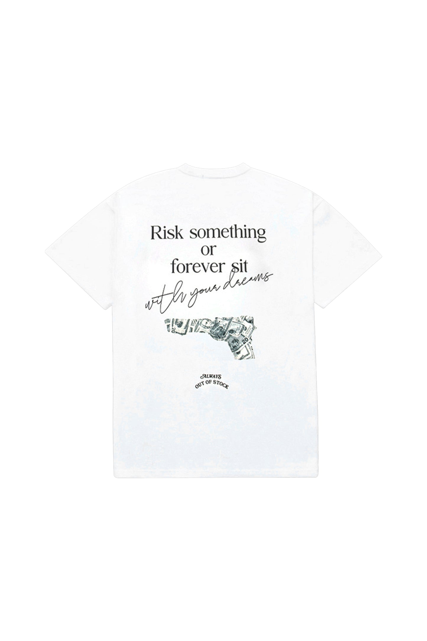 RISK SOMETHING OR FOREVER SITS/S TEE