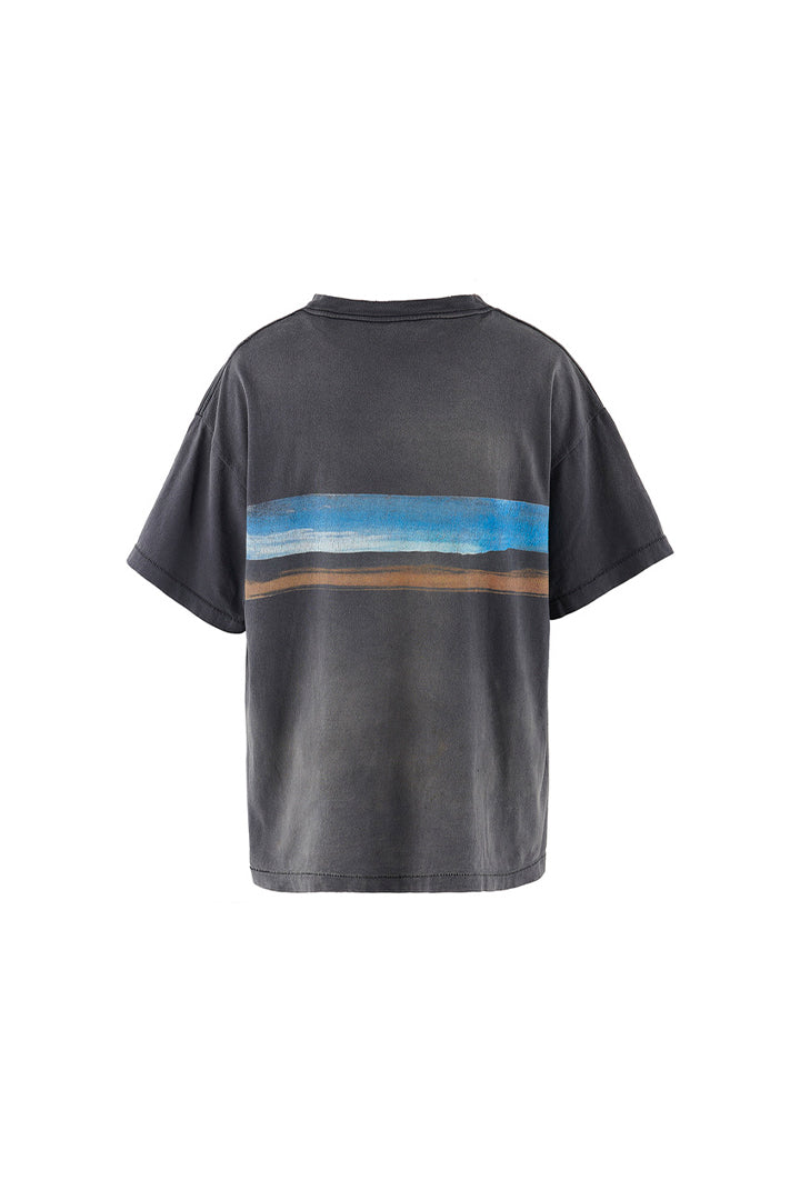 SS TEE/SKY/BLACK