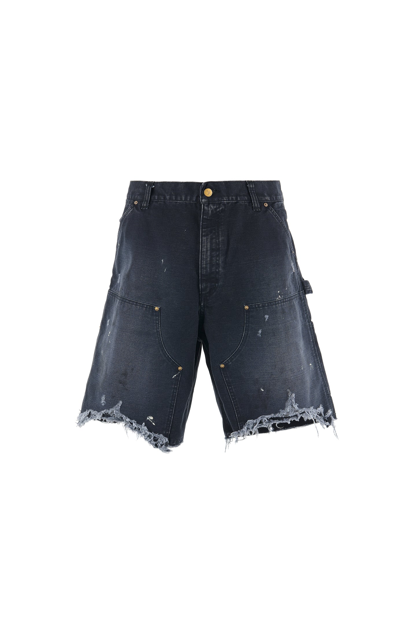 DOUBLE KNEE SHORTS/BLACK