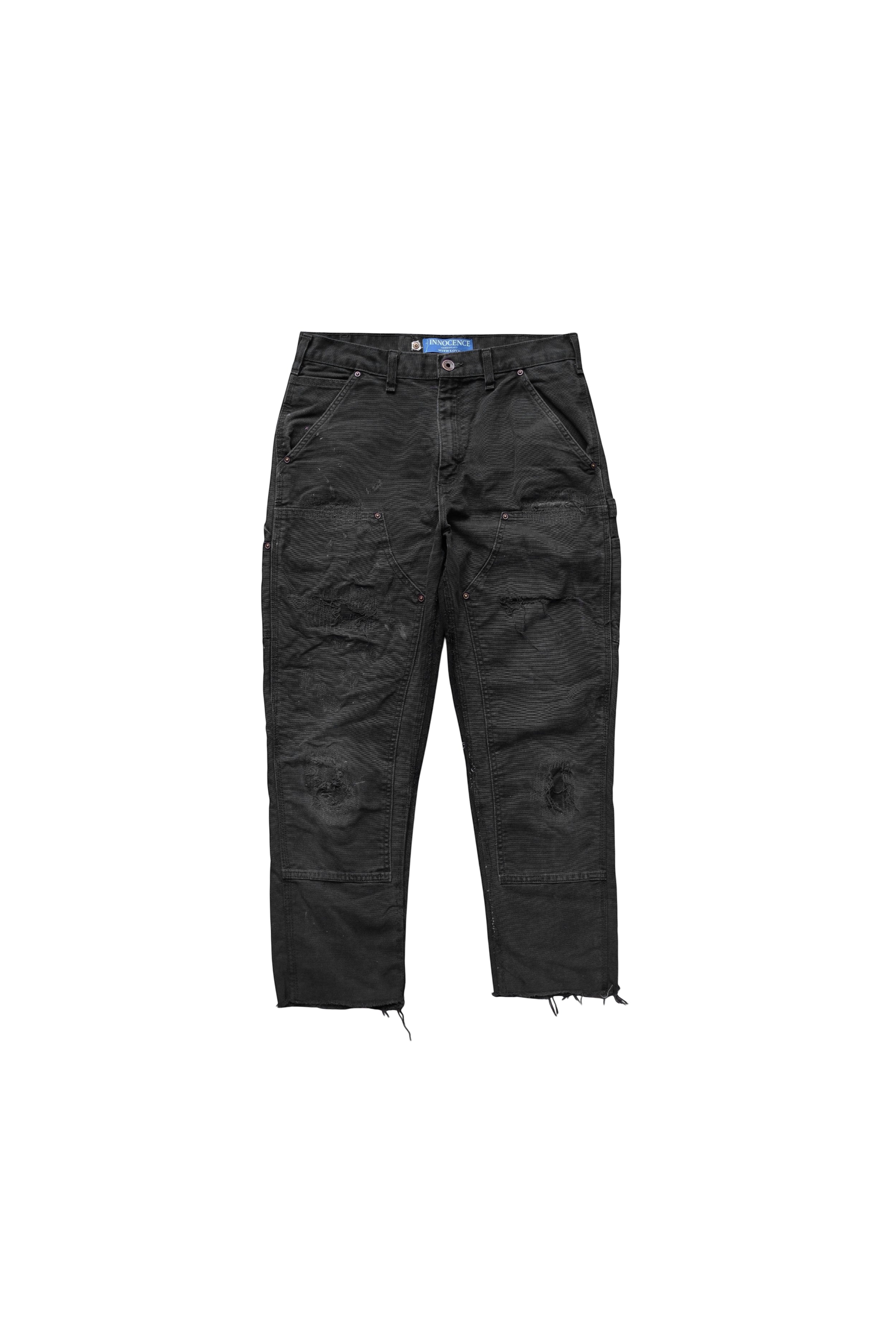 さんた INNOCENCENYC (イノセンスニューヨーク) カモフラ 新品 イノセンス INNOCENCE NYC カモ レザー ダメージパンツ 迷彩