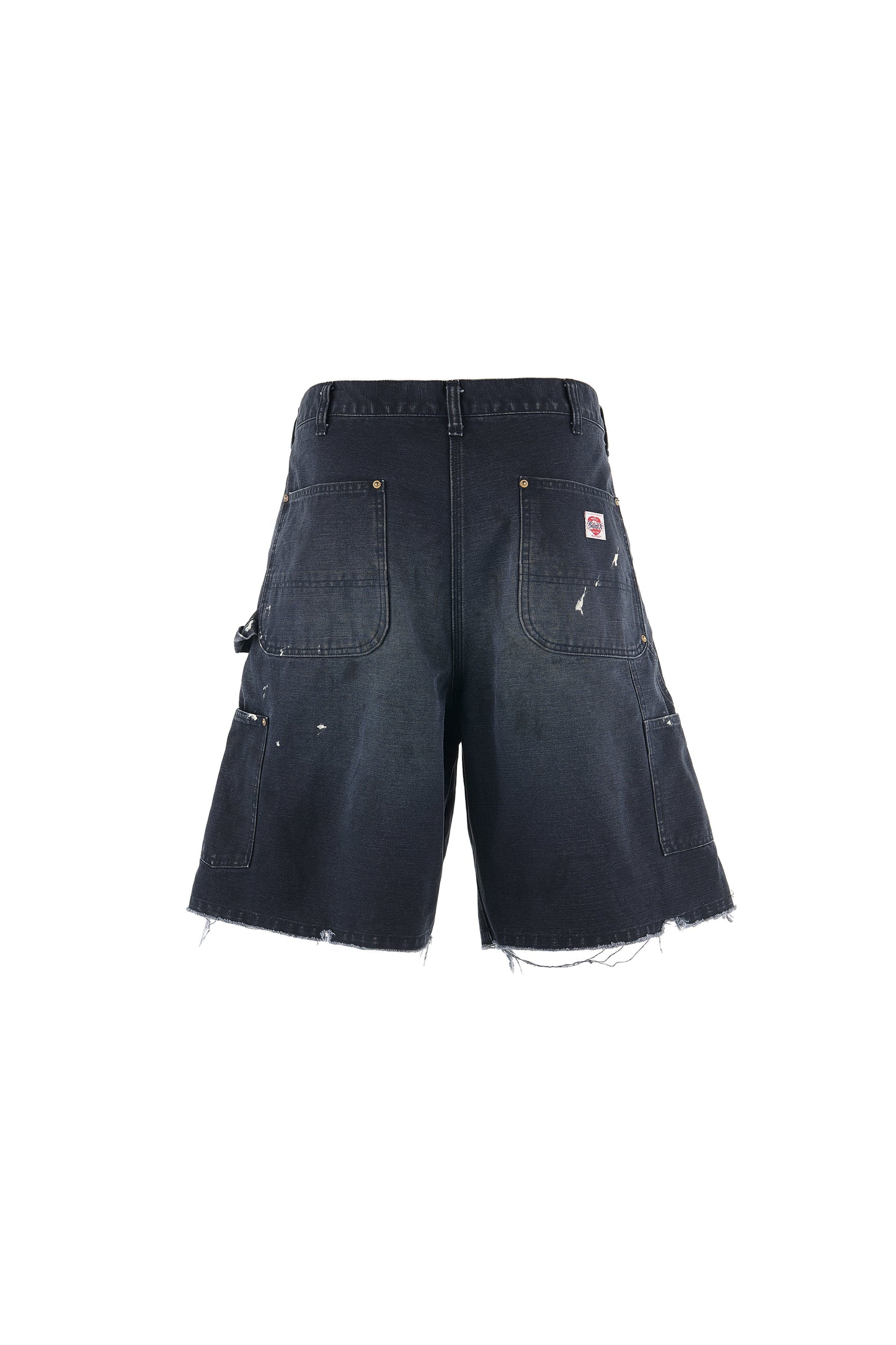 DOUBLE KNEE SHORTS/BLACK