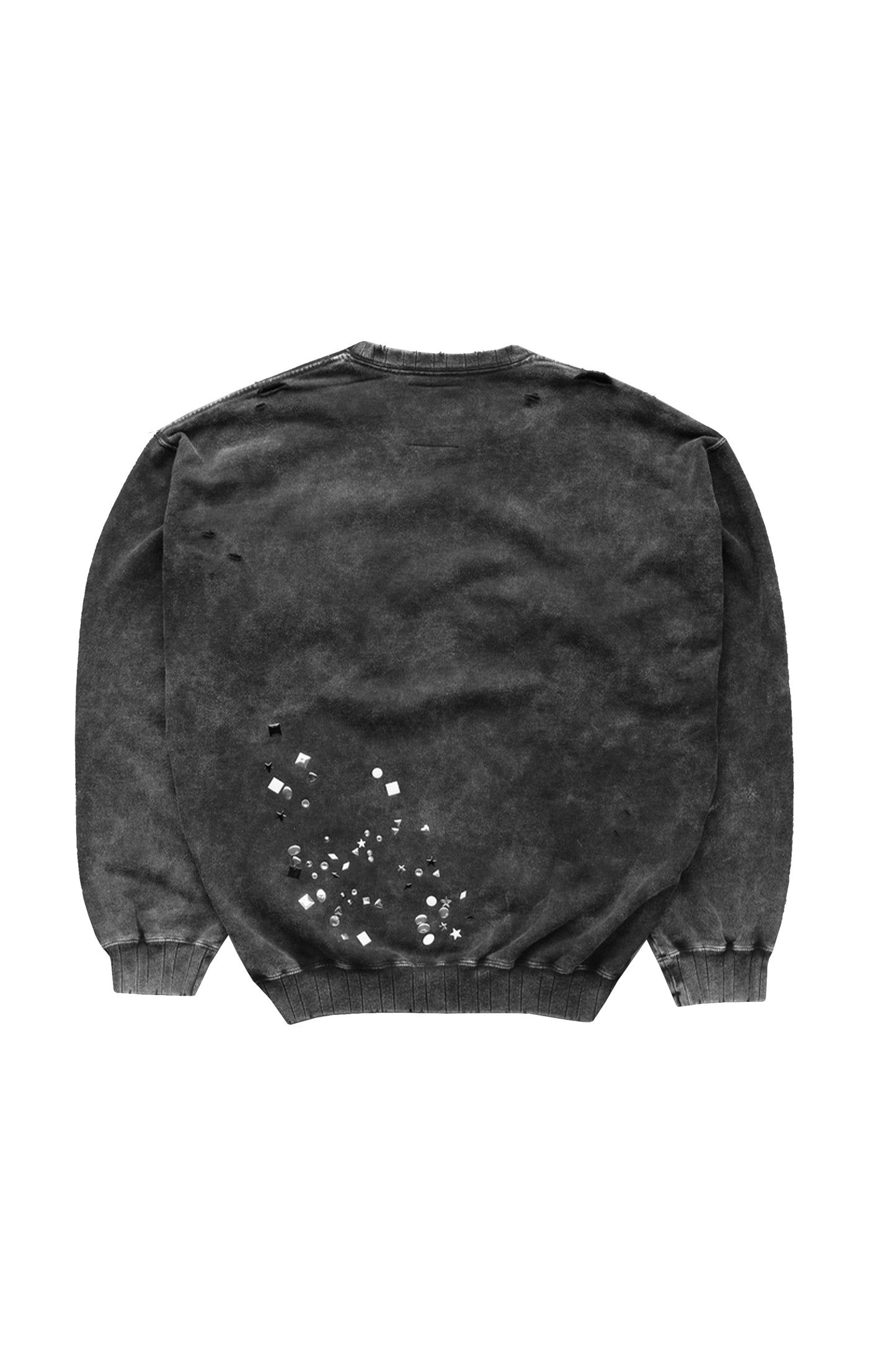 EMBELLISHED BLEACHED PULLOVER
