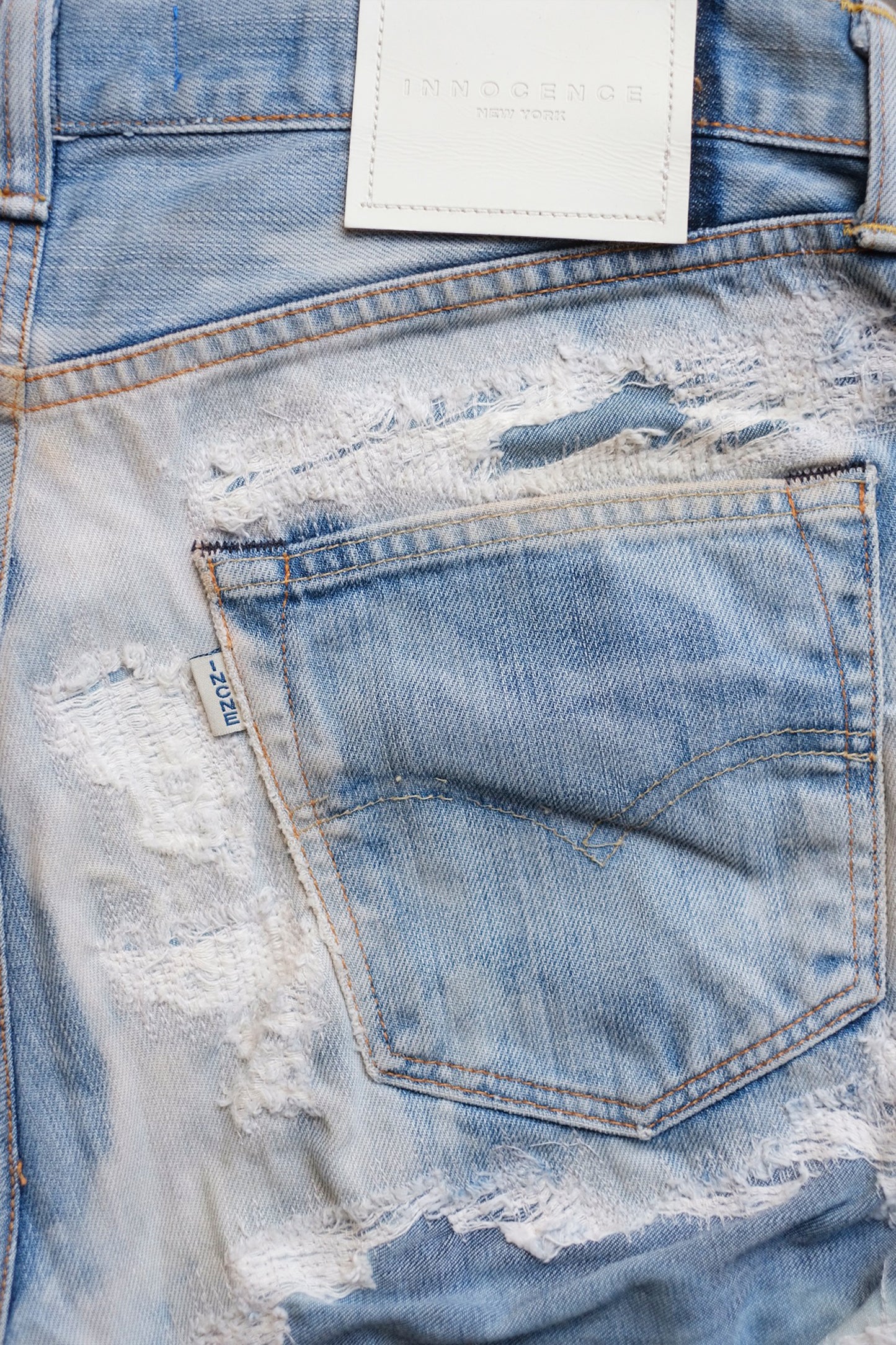 SUNFADE REPAIR DENIM PANTS