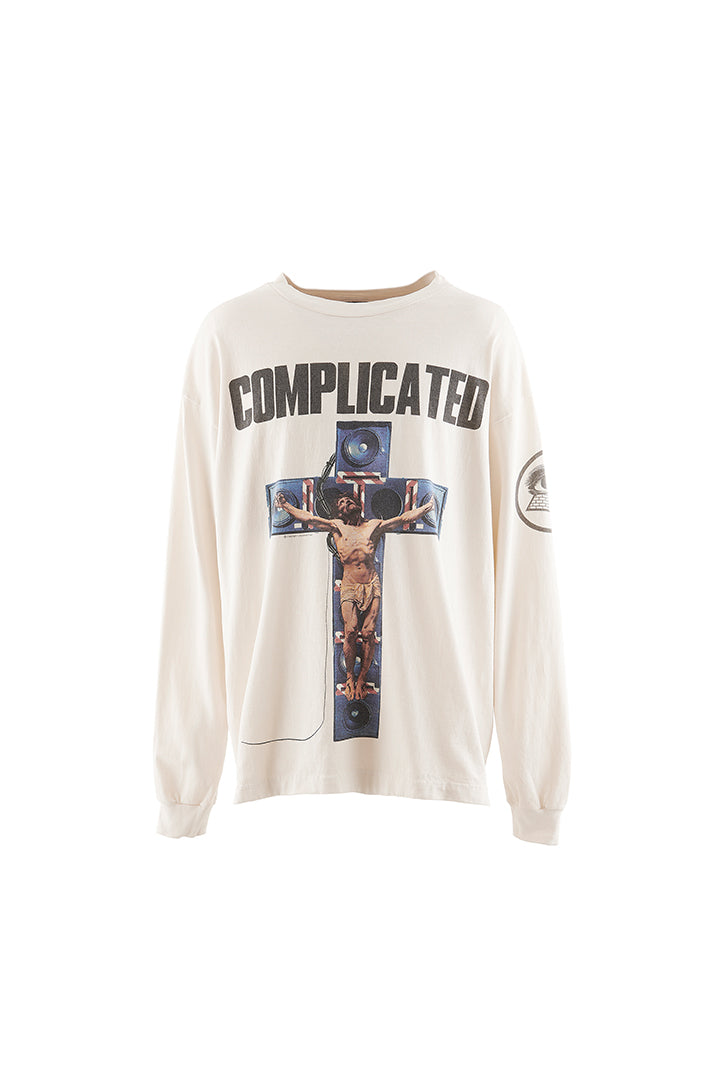 KK_LS TEE/COMPLICATED/WH – elephants