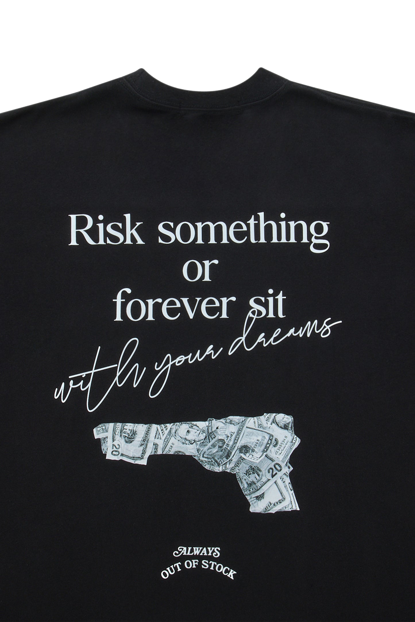 RISK SOMETHING OR FOREVER SITS/S TEE
