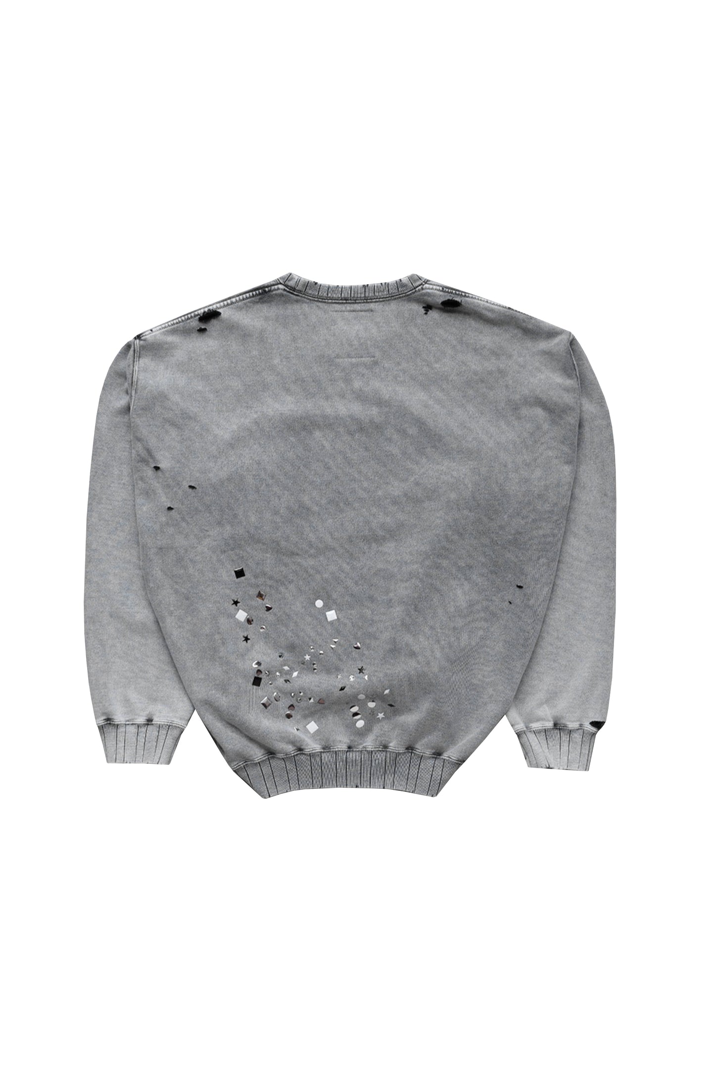 EMBELLISHED BLEACHED PULLOVER