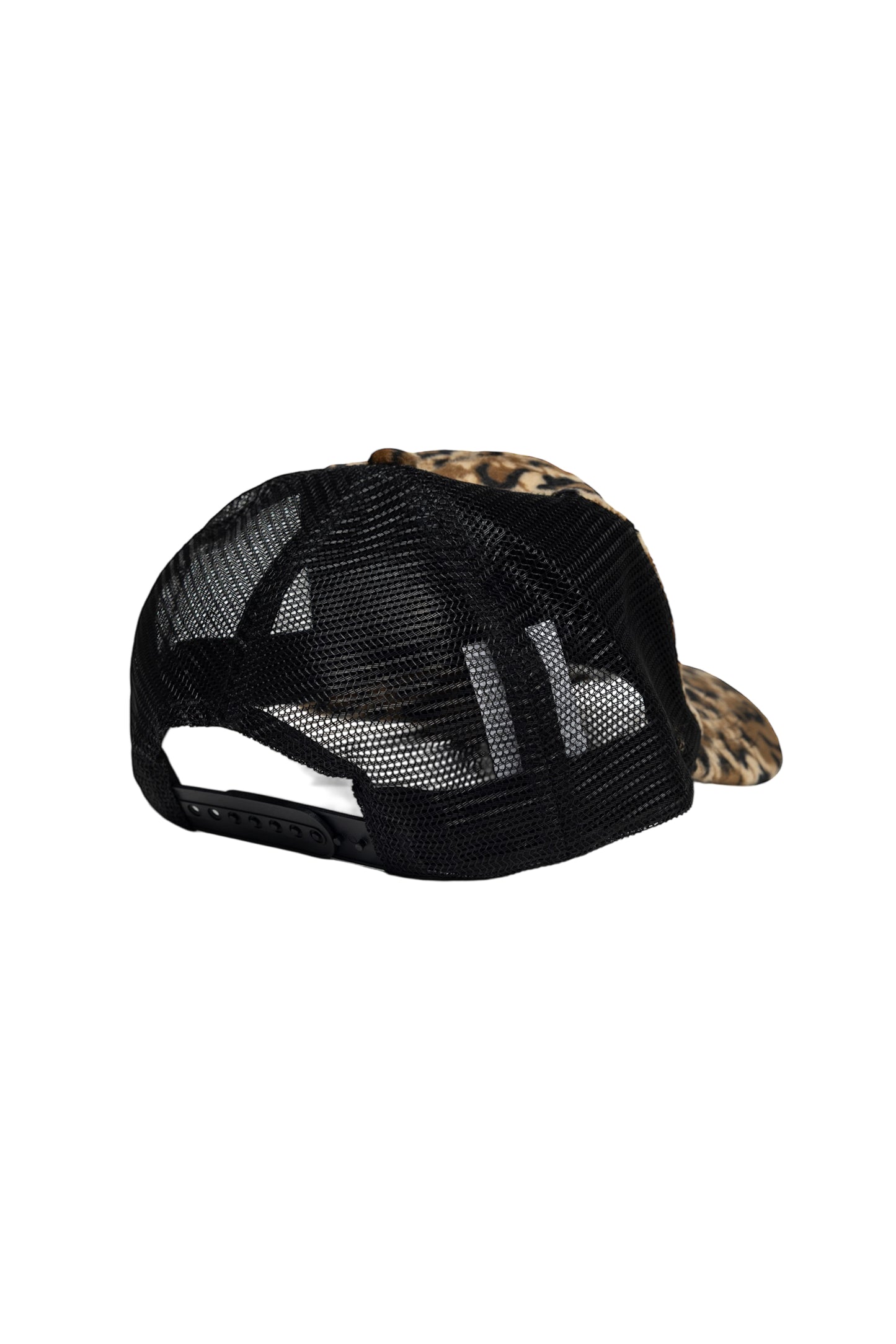 Stamp Logo Leopard Trucker Hat