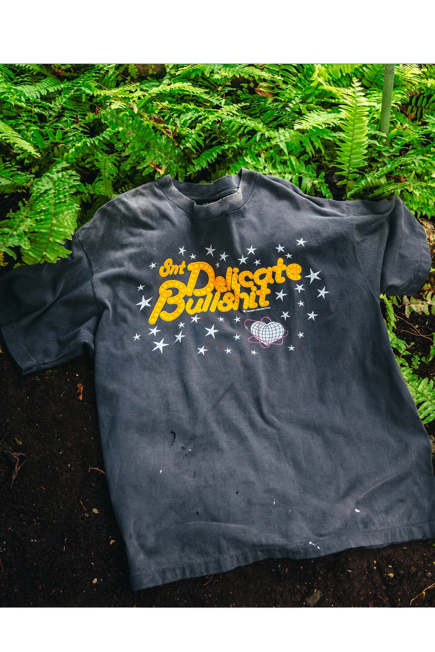 SS TEE/DELICATE BULLSHIT/BLK