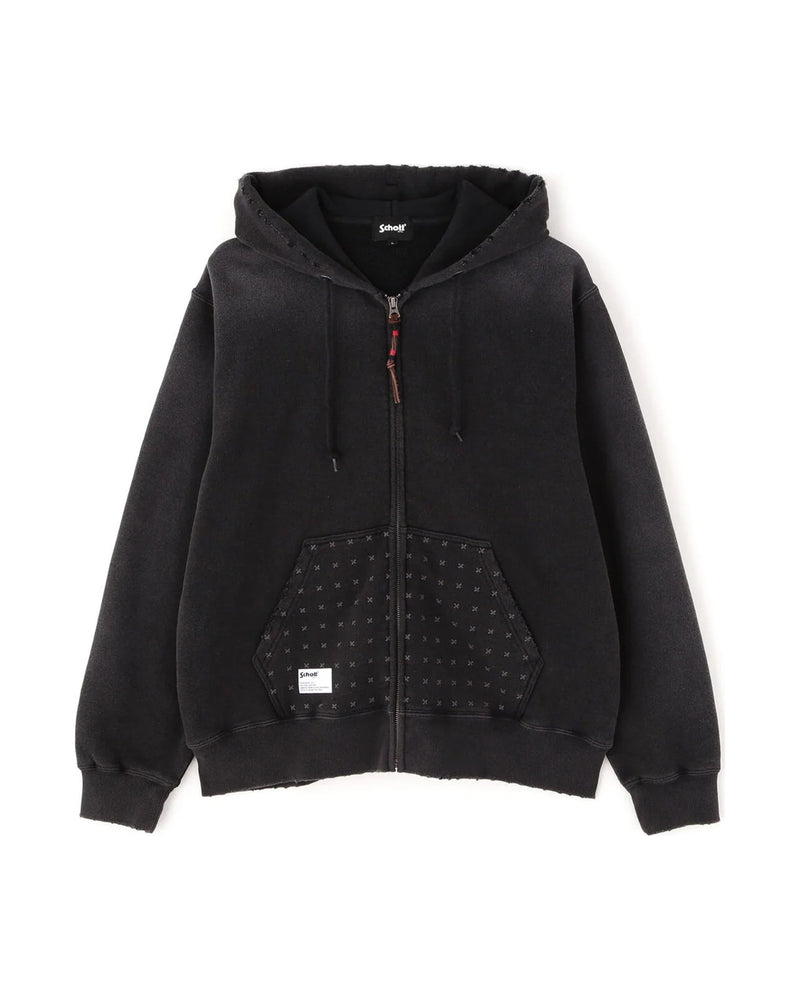 ASING ZIP HOODED SWEAT