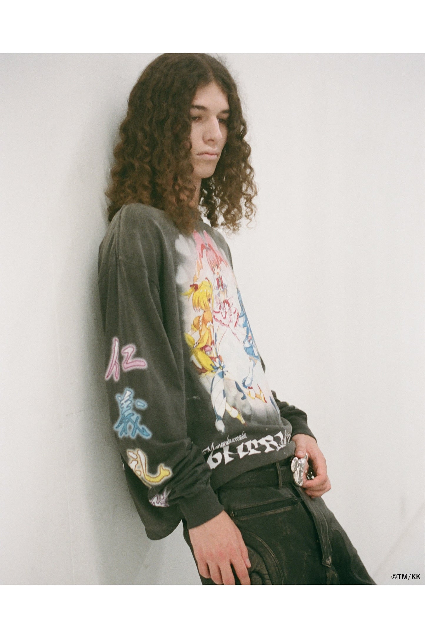 LS T-SHIRT/SUPERFLAT/BLACK