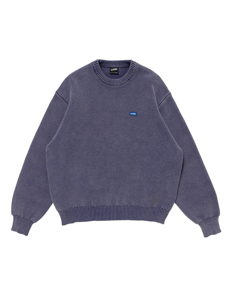 WAFFLE KNIT CREW