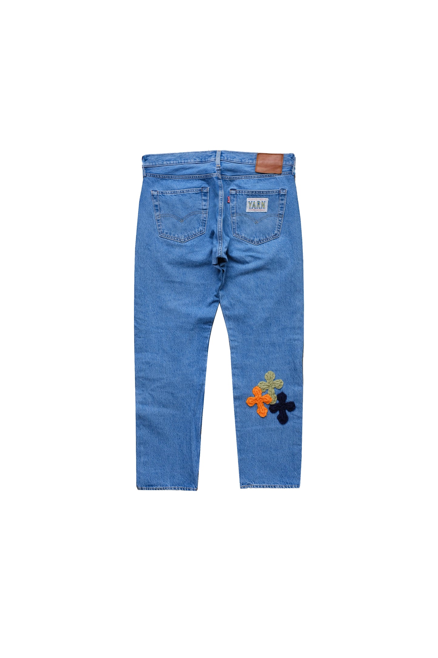 3D cross knit Denim