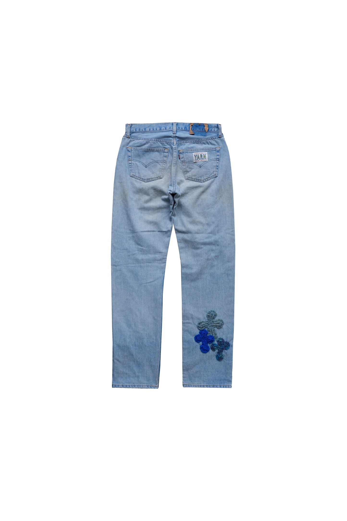 3D cross knit Denim