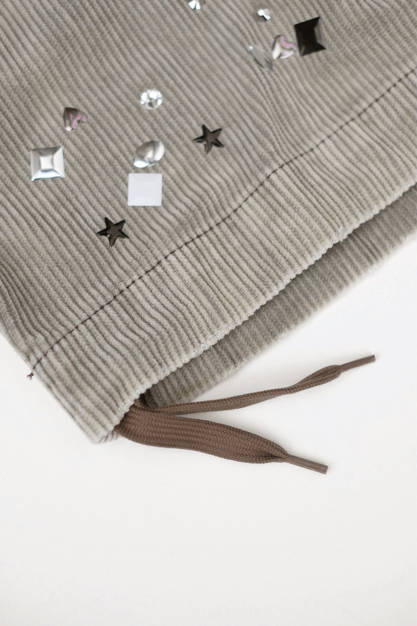 EMBELLISHED CORDUROY TROUSERS