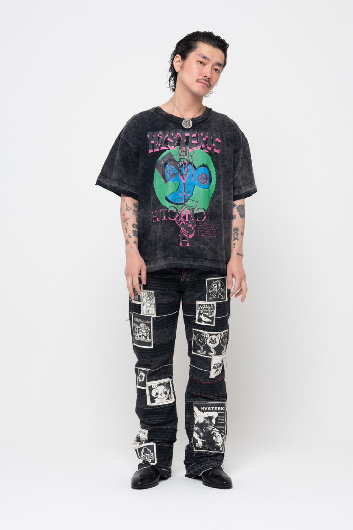 HGxCH reconstruction denim pants