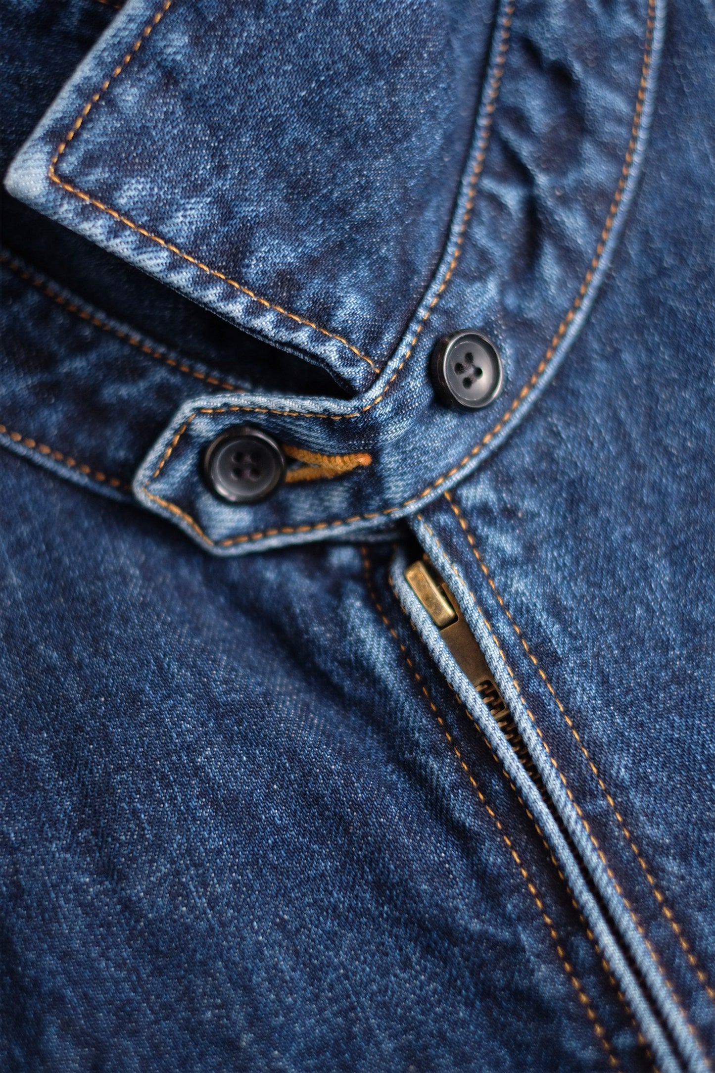 DENIM HARRINGTON JACKET