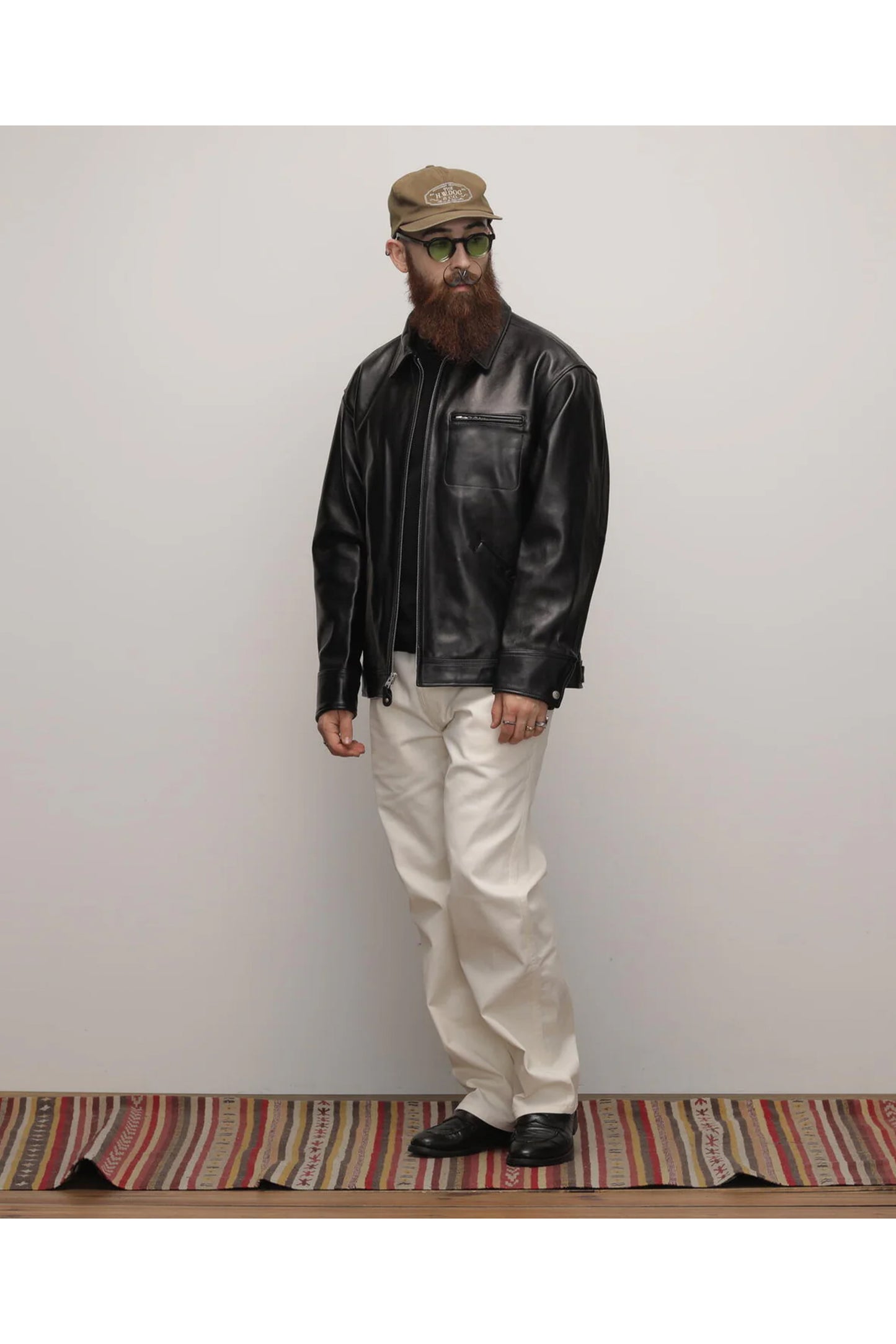 LEATHER TRACKER JACKET