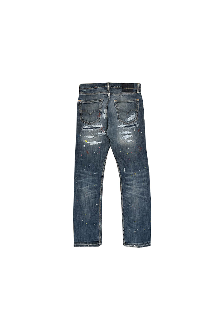 STITCH PAINT DENIM PANTS