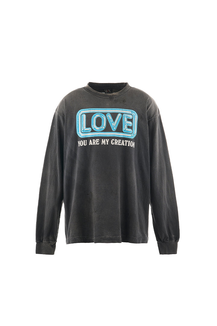 Saint Mxxxxxx / LS TEE/LOVE/BLACK – elephants