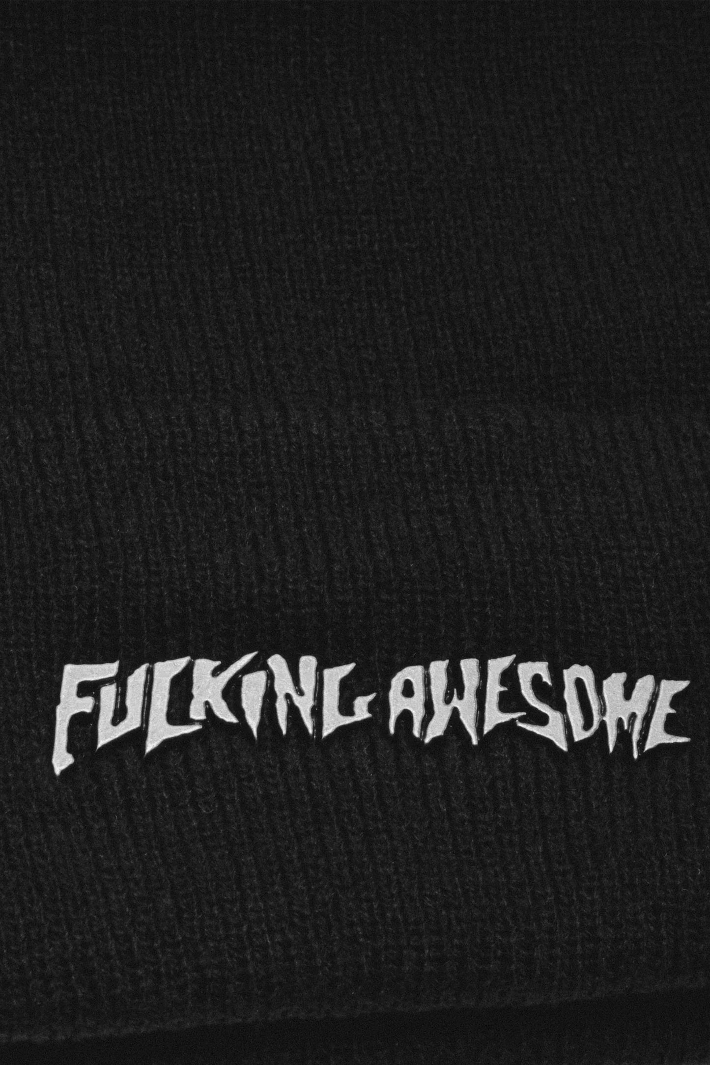 Metal Stamp Logo Cuff Beanie