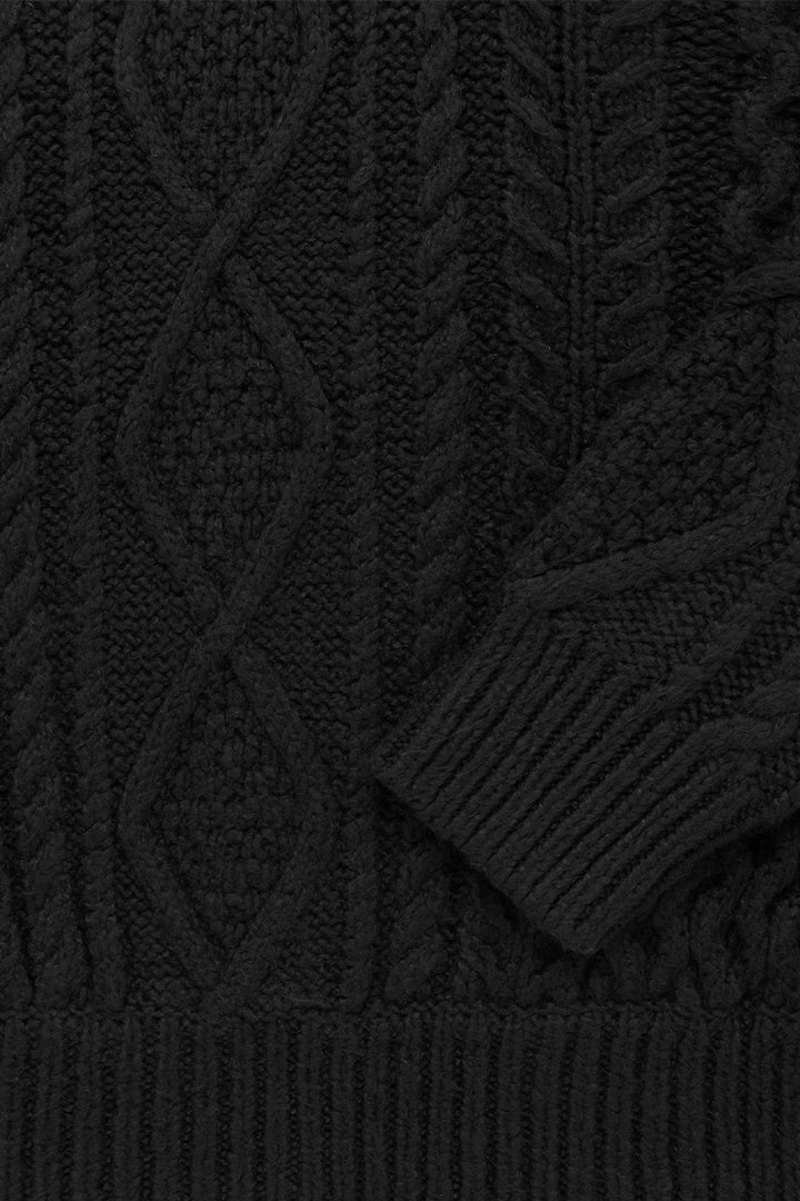 Cable Knit Hoodie