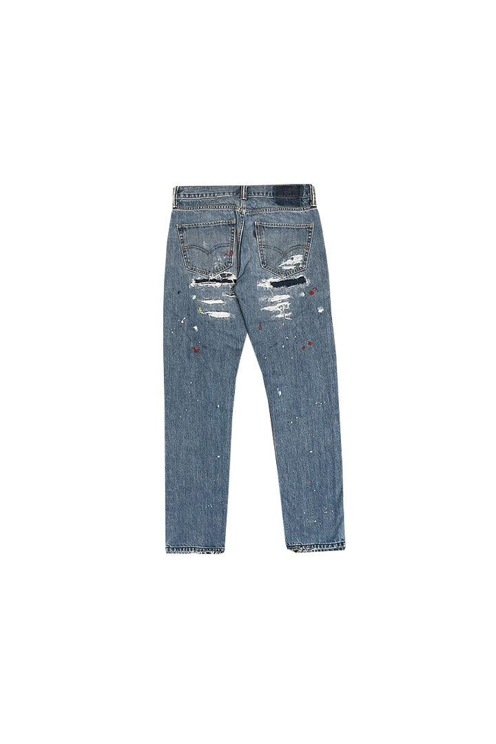 STITCH PAINT DENIM PANTS