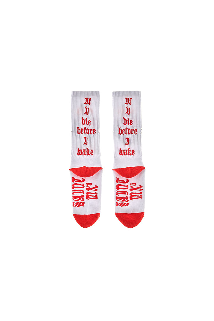 SOCKS/HEART/WHITE