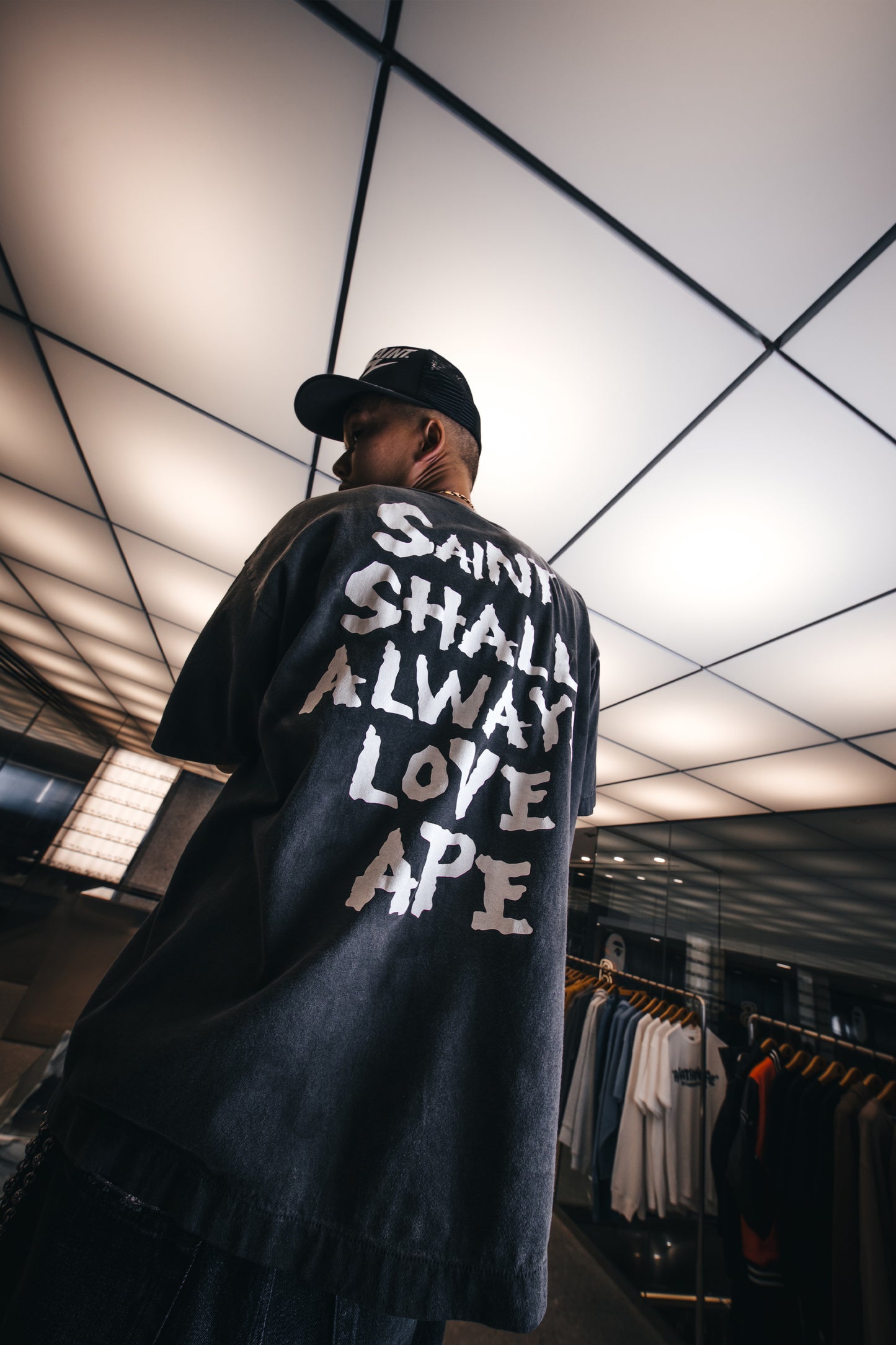 BAPE_SS T-SHIRT/ALWAYS LOVE/BK