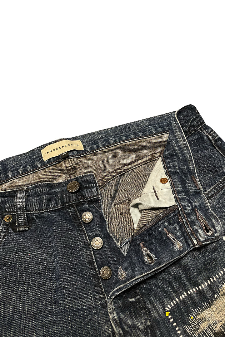 STITCH PAINT DENIM PANTS