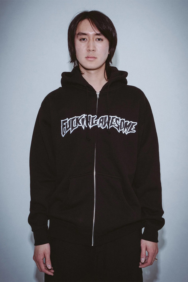 Stamp Logo Zip Hoodie