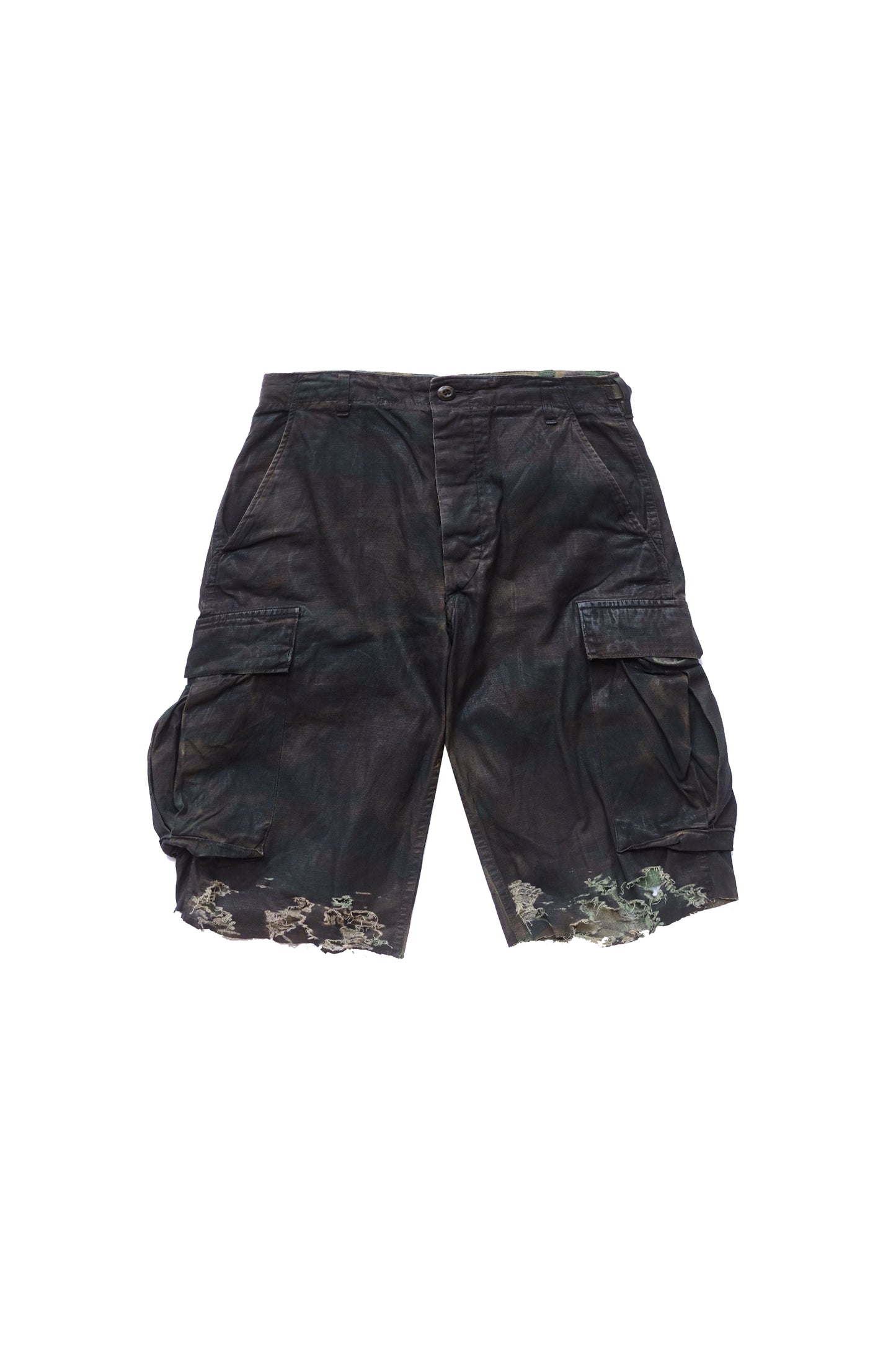 CAMO BLACK WAX SHORTS