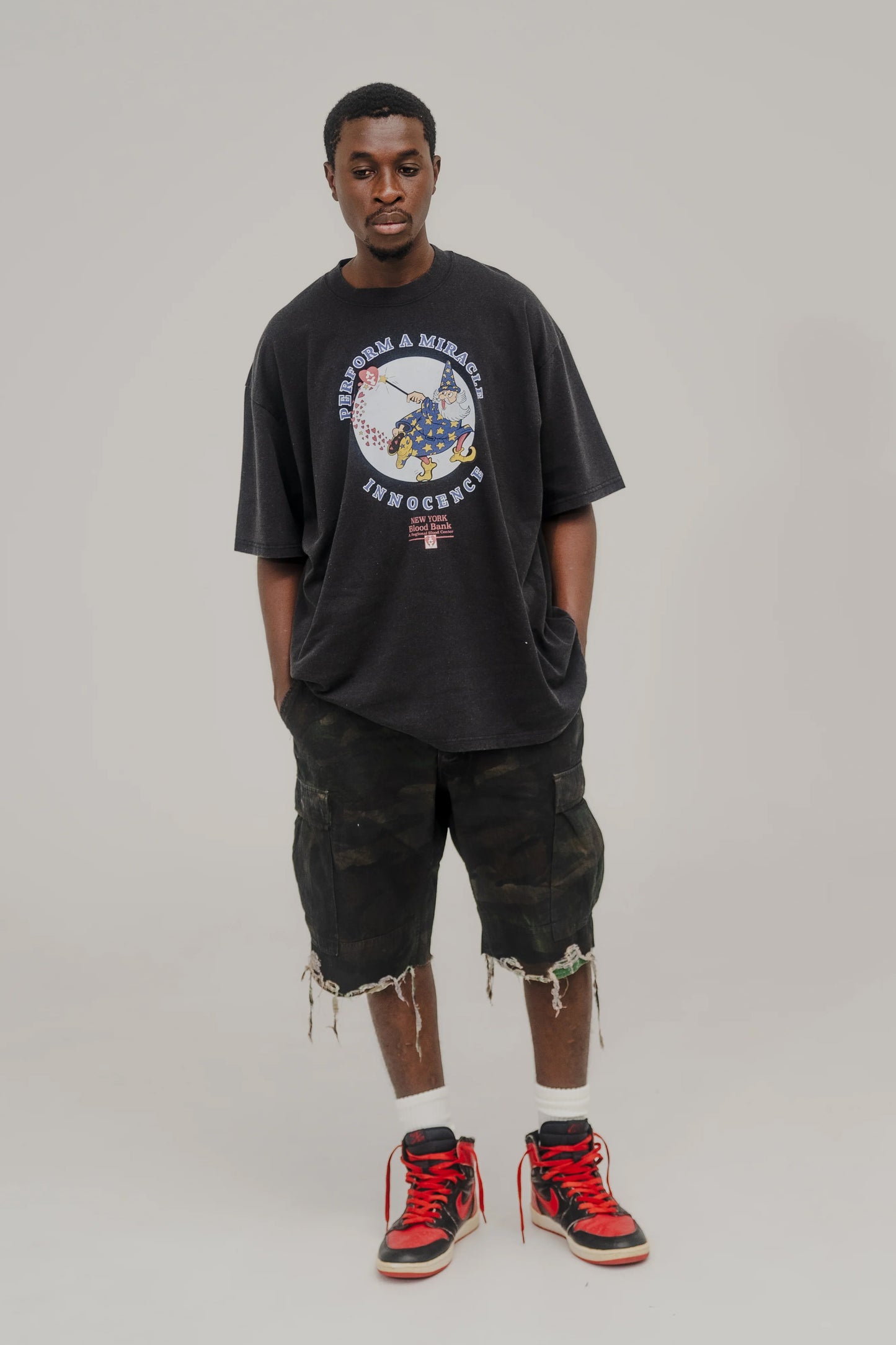 CAMO BLACK WAX SHORTS